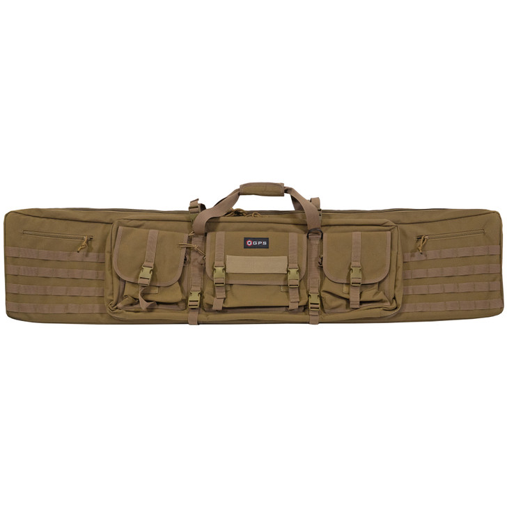 G-Outdoors, Inc., Tactical Double Rifle Case, Flat Dark Earth, 55", 600 Denier Polyester