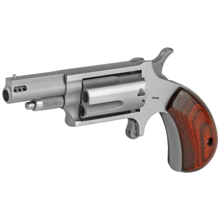 NORTH AMERICAN ARMS PORTED MAGNUM SINGLE ACTION REVOLVER 22 WMR 1.625" BARREL 5 ROUNDS - STAINLESS/WOOD GRIPS