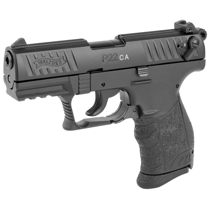 WALTHER P22-CA DOUBLE ACTION/SINGLE-ACTION SEMI-AUTOMATIC PISTOL COMPACT 22LR, 3.4" BARREL 10 ROUND 1 MAGAZINE