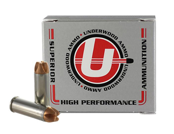 UNDERWOOD AMMUNITION .45 Colt (LONG COLT) +P 250 GR XTREME PENETRATOR® SOLID MONOLITHIC HUNTING & SELF DEFENSE AMMO