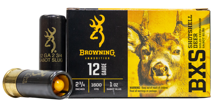 BROWNING 12 GAUGE 2-3/4 IN 1 OZ BXS SABOT DEER SLUG 5/BOX