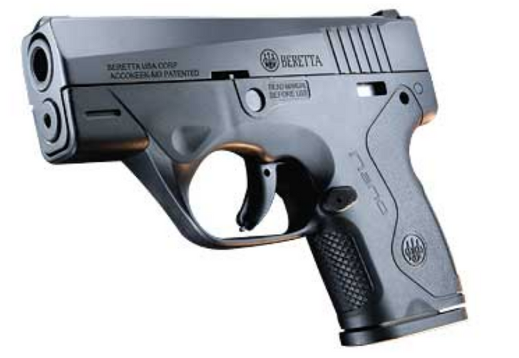 BERETTA NANO BU-9 PISTOL 9MM 3.07'' BARREL 6 ROUND - BLACK