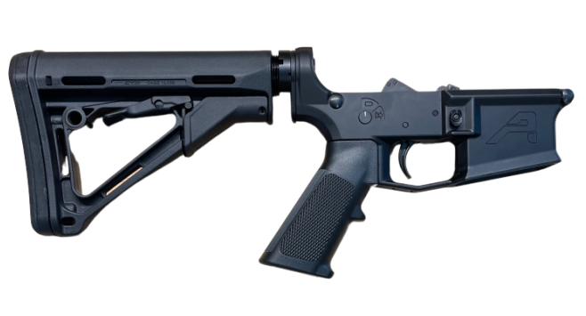 AERO PRECISION M4E1 COMPLETE LOWER RECEIVER W/MAGPUL CTR STOCK - BLACK