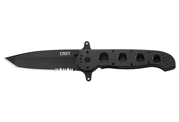 CRKT M16-14SF HALF SERRATED 3.99" W/TRIPLE POINT SERRATION