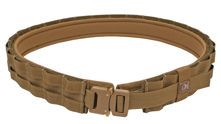 GREY GHOST GEAR UGF BATTLE BELT WITH PADDED INNER -MEDIUM (37''-39'') COYOTE BROWN