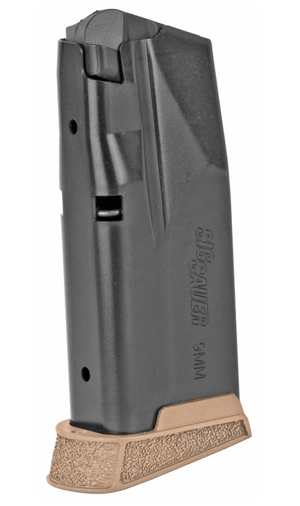 SIG SAUER P365 9MM MAGAZINE 10 ROUND COYOTE BROWN EXTENSION STEEL