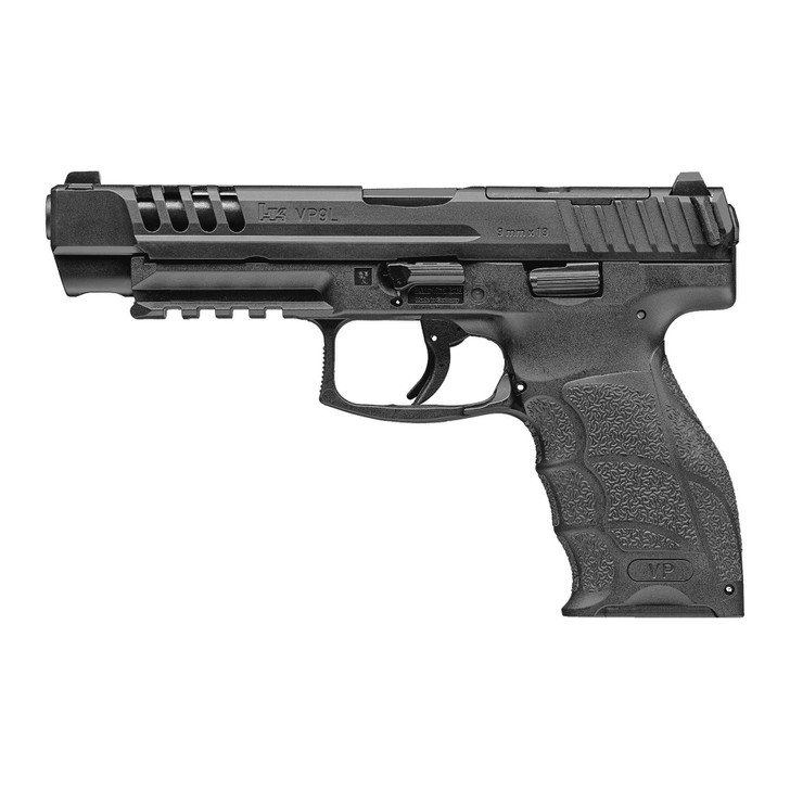 HK VP9L OPTICS READY 9MM PISTOL 5" BARREL 10 ROUND - BLACK