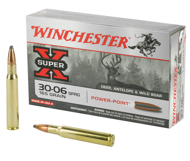 WINCHESTER SUPER-X 30-06 165 GRAIN POWER POINT AMMUNITION 20 ROUND BOX