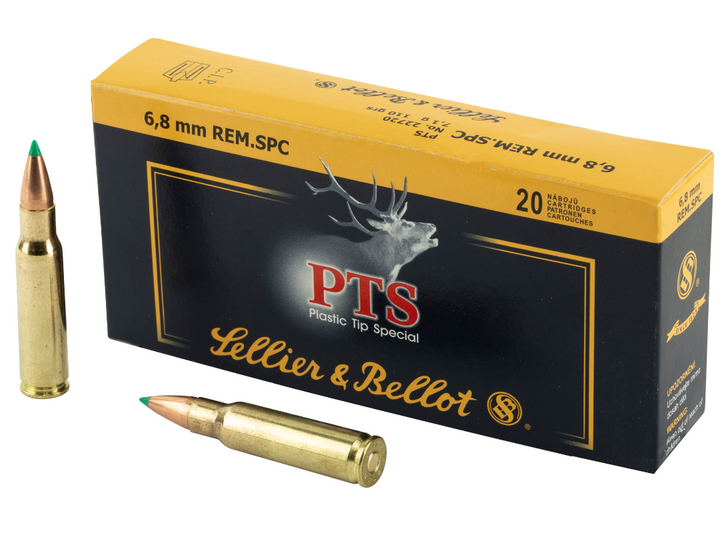 SELLIER & BELLOT 6.8 SPC 110 GRAIN PTS RIFLE AMMUNITION - 20 ROUND BOX