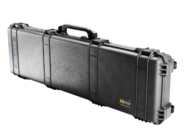 PELICAN 1750 53'' PROTECTOR LONG CASE POLYPROPYLENE RIFLE CASE W/WHEELS BLACK - PREOWNED