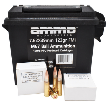Ammo 7.62x39 123gr FMJ – 180rd