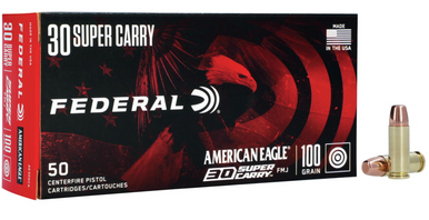 Federal .30 Super Carry 100gr FMJ – 50rd