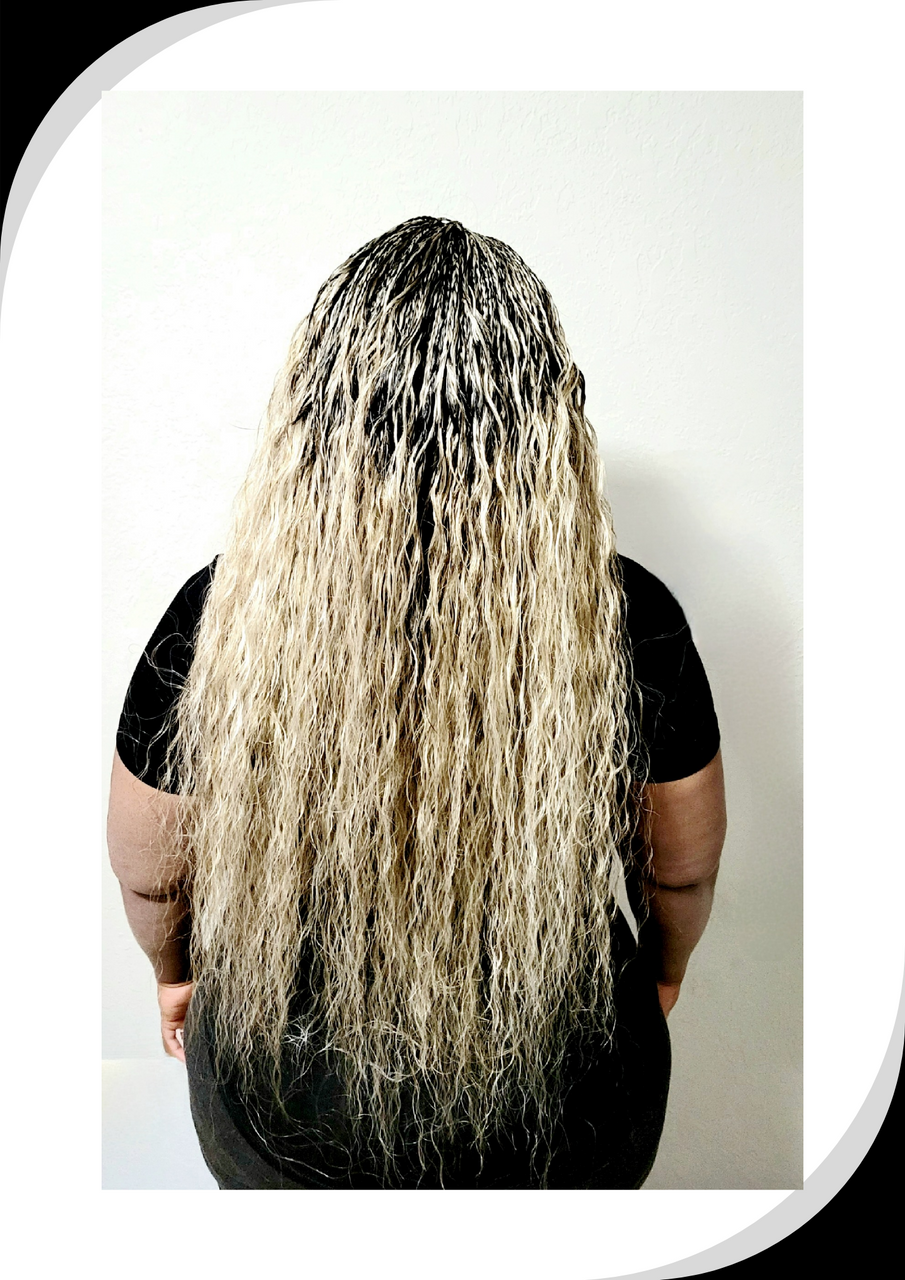 30 Malaysian Wave Wet and Wavy Human Hair Blend Bulk Braiding
