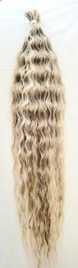 Malaysian Wave Wet and Wavy Human Hair Blend Bulk Braiding Hair Color Ash Blonde Malaysian Wave Wet and Wavy Human Hair Blend Bulk Braiding Hair Color Ash Blonde
