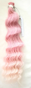 24" Brazilian Ocean Wave Wet and Wavy Human Hair Blend Bulk Braiding Hair Color Ombre Pink Yogurt 24" Brazilian Ocean Wave Wet and Wavy Human Hair Blend Bulk Braiding Hair Color Ombre Pink Yogurt