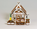 Micro Gingerbread Post Office Kit with Furnishings