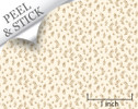 Branch pattern, sand color. 1:48 quarter scale peel and stick wallpaper