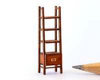 1:48 quarter scale modern bookshelf 1:48 quarter scale modern bookshelf