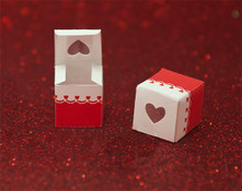 Miniature Valentine Treat Boxes & Cupcake Wrappers - CLOSEOUT