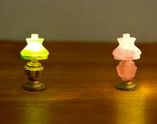 2 oil lamps for 1:48 quarter scale miniatures