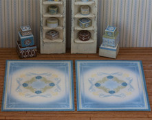 1:48 Blue Rugs (2 pcs)