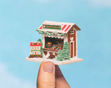 Micro Gingerbread Miniaturen Stall Kit