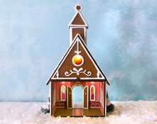 Inside the Quarter Scale Gingerbread Chapel Kit