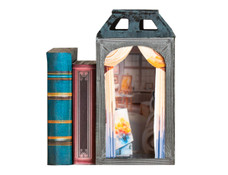 Make a miniature book nook kit with an artist's studio interior.