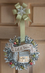 Let it Snow Wreath Kit with Glitter House