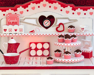 1:12 Twice as Sweet Valentine Stove Accessories Kit 1:12 Twice as Sweet Valentine Stove Accessories Kit