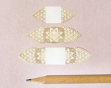 One inch scale laser cut doilies. Set of 3.