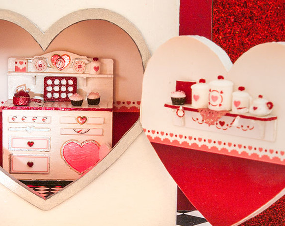 1:48 Twice as Sweet Valentine Stove Accessories Kit