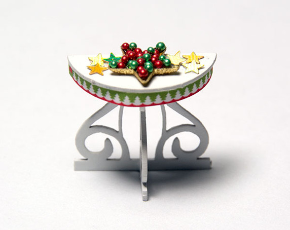 Gingerbread Ornament Shop - table display