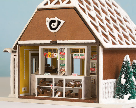 Gingerbread Post Office - Interior Kit - RETIRED Gingerbread Post Office - Interior Kit - RETIRED