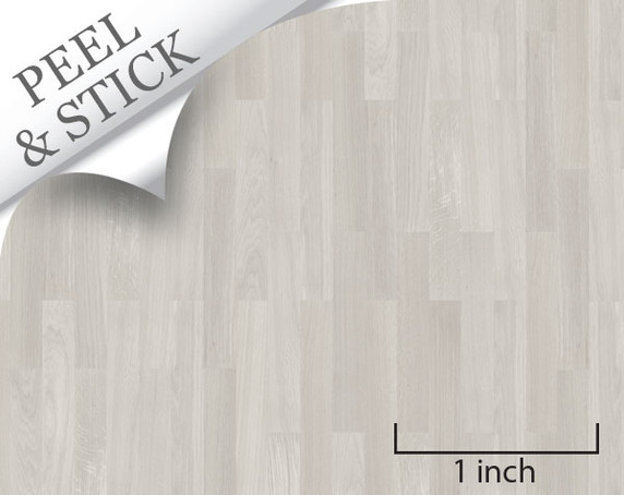 Oak Random Plank Flooring quarter scale