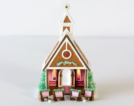 Micro Gingerbread Wedding Chapel Kit Micro Gingerbread Wedding Chapel Kit