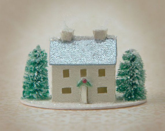 Snow Village Farmhouse