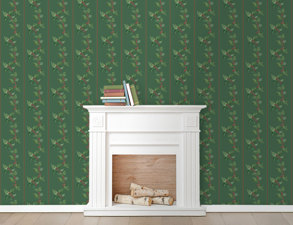 Dark Green Poinsettia Collection (Printable Download)