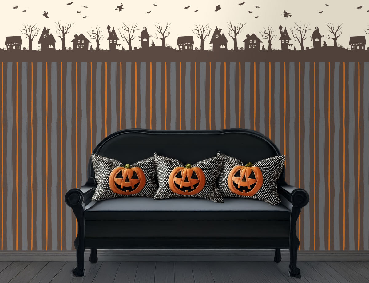 Orange Halloween Wallpaper Collection 1-48 (Printable Download)
