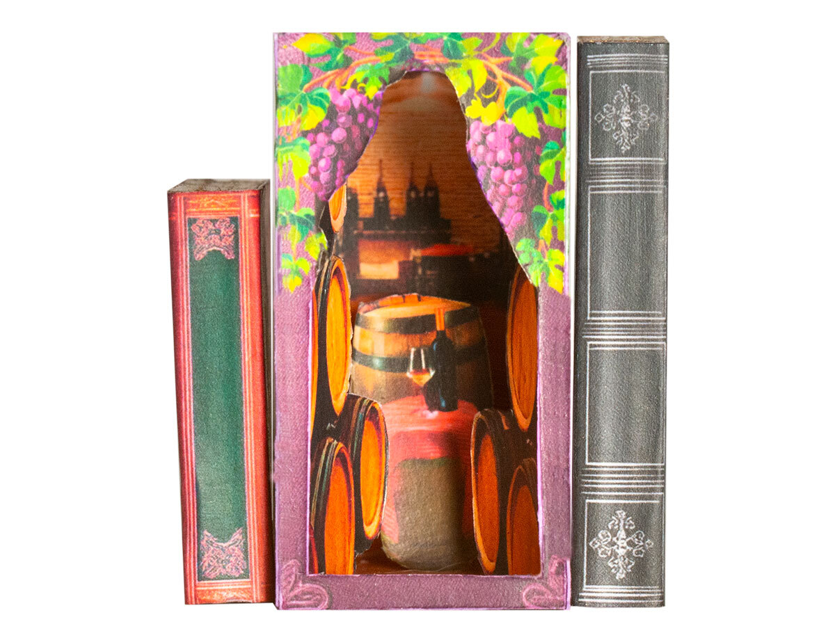 Mini Book Nooks - Wine Cellar