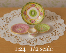 Create 1:24 scale dollhouse "china" dishes with decals