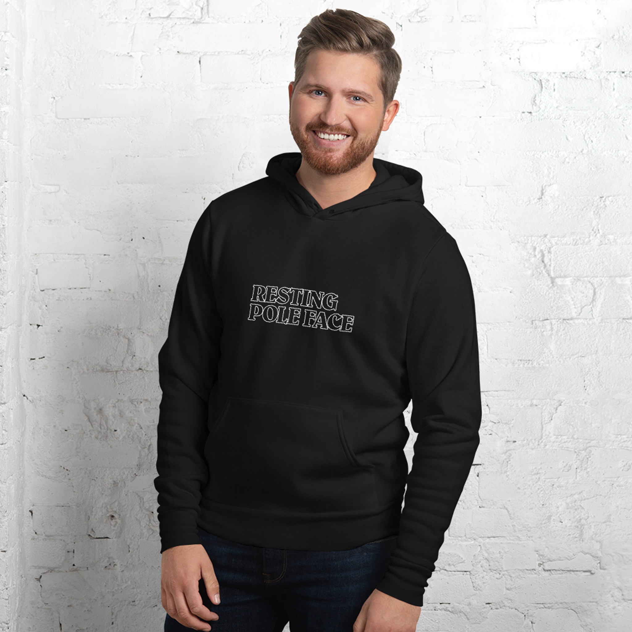 Resting Pole Face hoodie