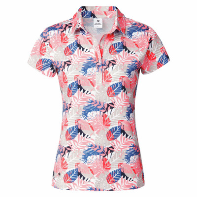 Daily Sports Flair Cap Sleeve Polo Shirt - Vivid Print