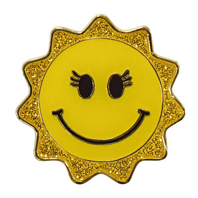 Smiley Sun Ball Marker