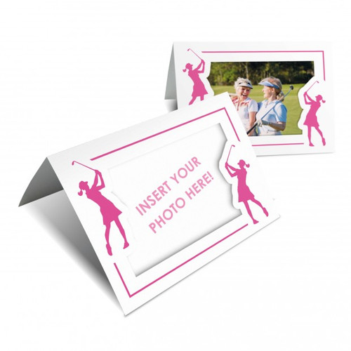 Lady Golfer Photo Card