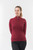Pure Golf Brace Quarter Zip Lined Sweater - Garnet Berry