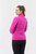 Pure Golf Brace Quarter Zip Lined Sweater - Pink Topaz