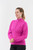 Pure Golf Brace Quarter Zip Lined Sweater - Pink Topaz