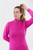 Pure Golf Brace Quarter Zip Lined Sweater - Pink Topaz