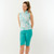 Pure Golf Ladies Rise Sleeveless Polo Shirt- Aquamarine Lake